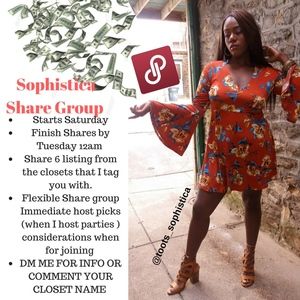 Comment To Be Added to The Sophistica Share Group
